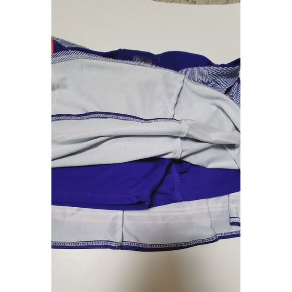 Lucky In Love Striped Tennis Golf Skort Kinetic Energy Flip Size Medium - Picture 8 of 11